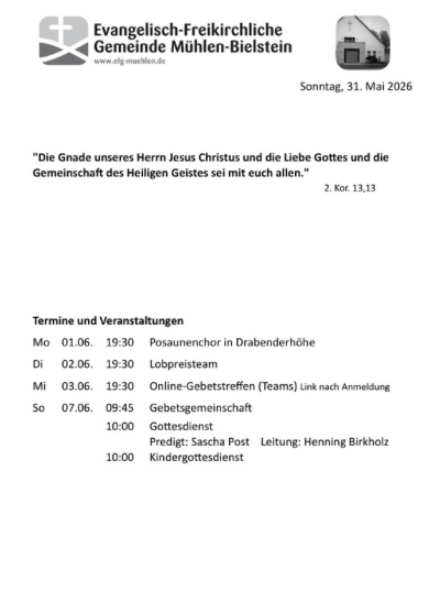 Wochenzettel KW2122